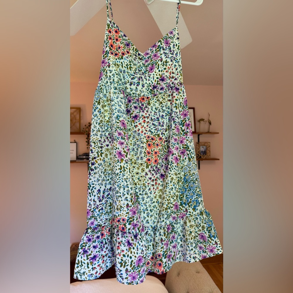 White Floral Dress